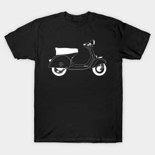 Vespa 150 GS White Outline T-Shirt